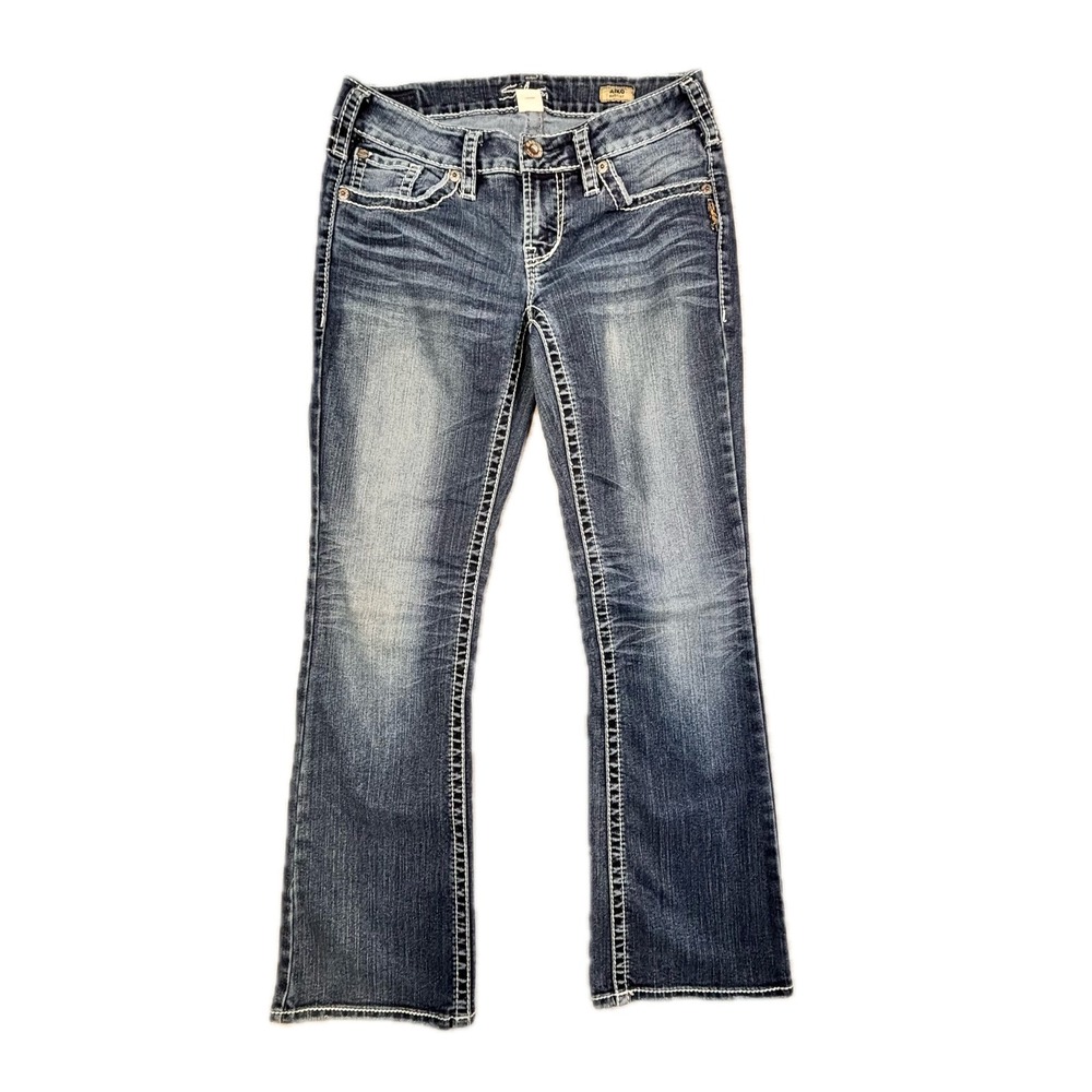 Silver Jeans Co Aiko Mid Rise Bootcut Jeans Blue W29 L31 L9538SAF438